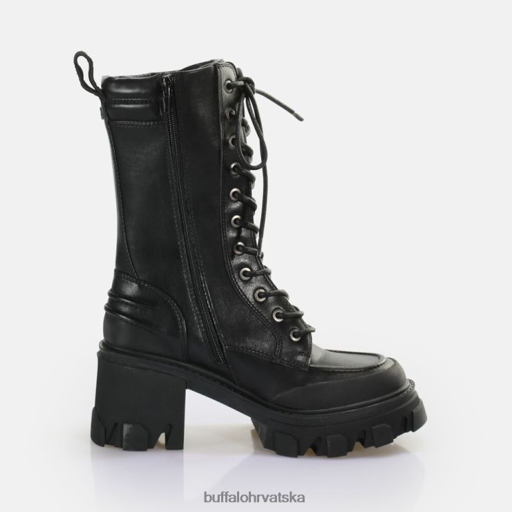 crno Buffalo riot lace hi gležnjače vegan |čizme TDD6T821